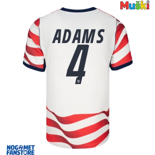 Sjedinjene Države Tyler Adams #4 Domaci Dres SP 2026 Kratak Rukav